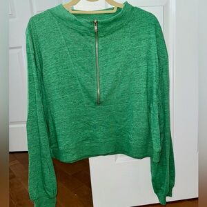 Chaser Green Half-Zip Sweatshirt